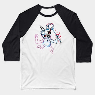 ONE AYED CAT Baseball T-Shirt